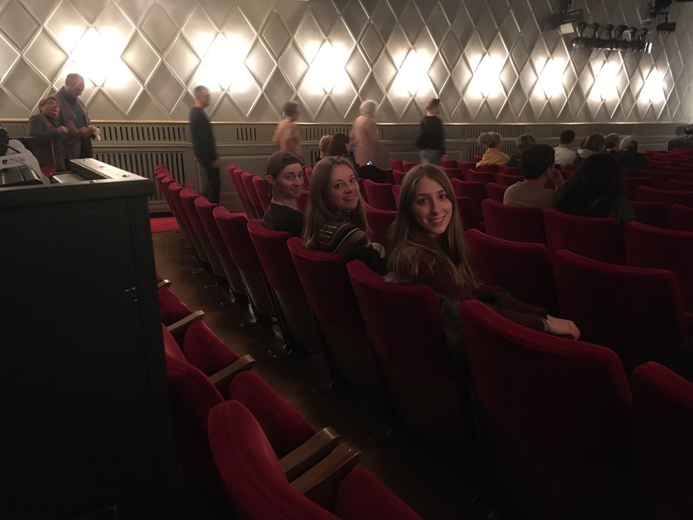 JYM students inside the Maxin Gorki Theater, Berlin, Germany