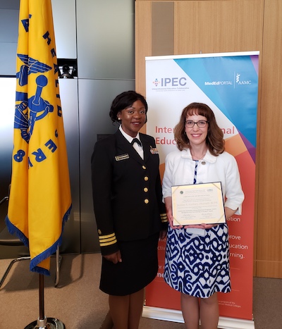 Justine Gorney and CDR Oluchi Elekwachi of the United States Public Health Service