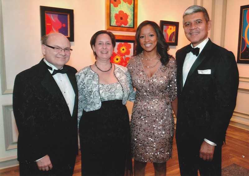 Peter and Karen Frade with Jacqueline and M. Roy Wilson