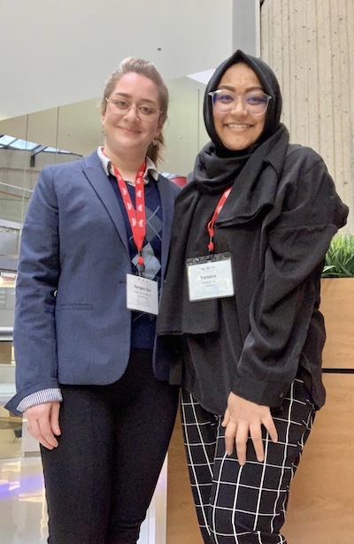 Farzana with fellow WSU PharmD candidate Narges K. Gol at this year's Michigan Pharmacists Association convention.