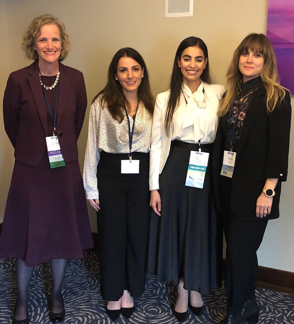 Pharmacy faculty members Candice Garwood, Melissa Lipari, Insaf Mohammad and Helen Berlie