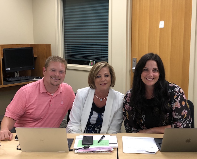 Dr. Joe Fava, Carol Bugdalski-Stutrud and Dr. Brittany Stewart