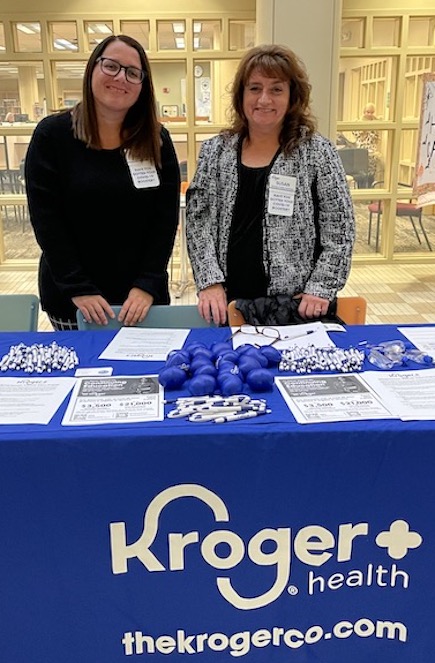 Findley at Kroger table