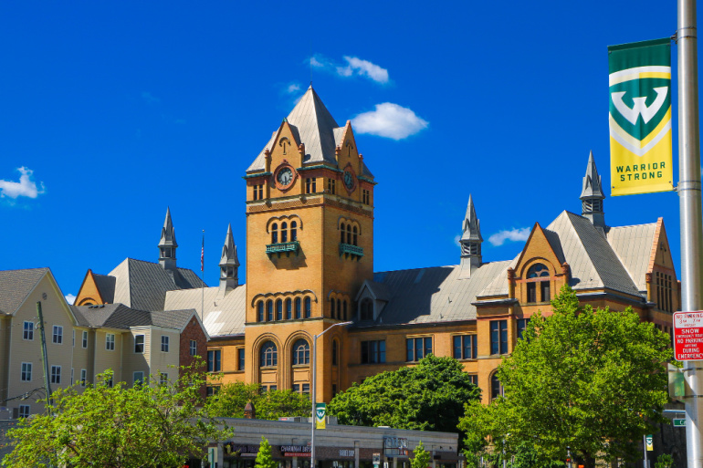 Photo of Wayne State's Old Main.