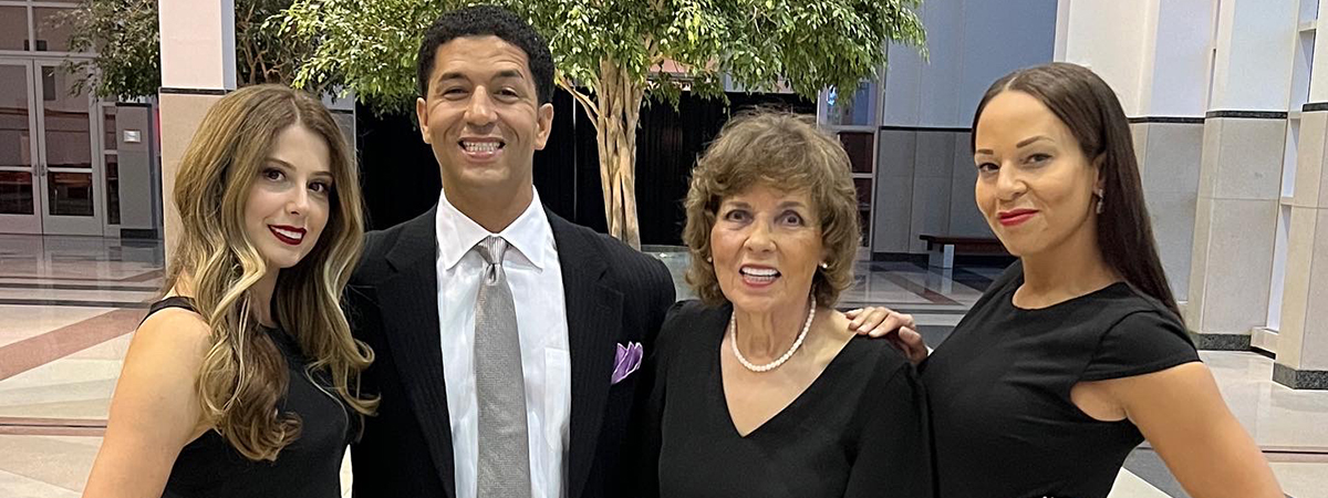 CBS Detroit's Amyre Makiupson (far right) with (L-R) her sister-in-law Klodiana Makupson, brother Rudy Makupson, and mom Amyre Makupson.