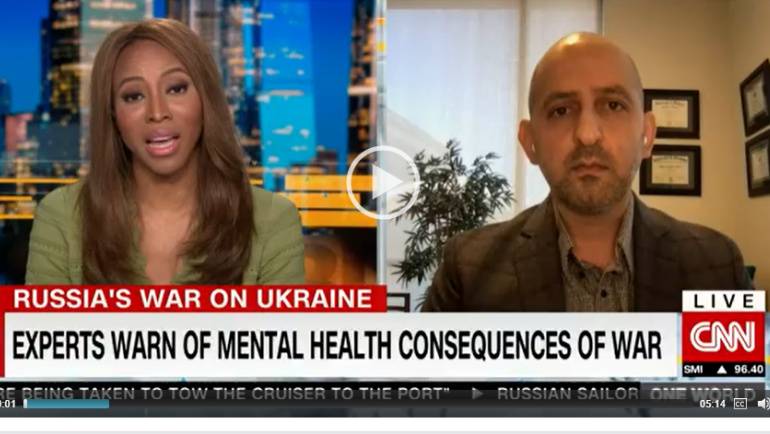 Dr. Arash Javanbakht appears on CNN to discuss mental health.