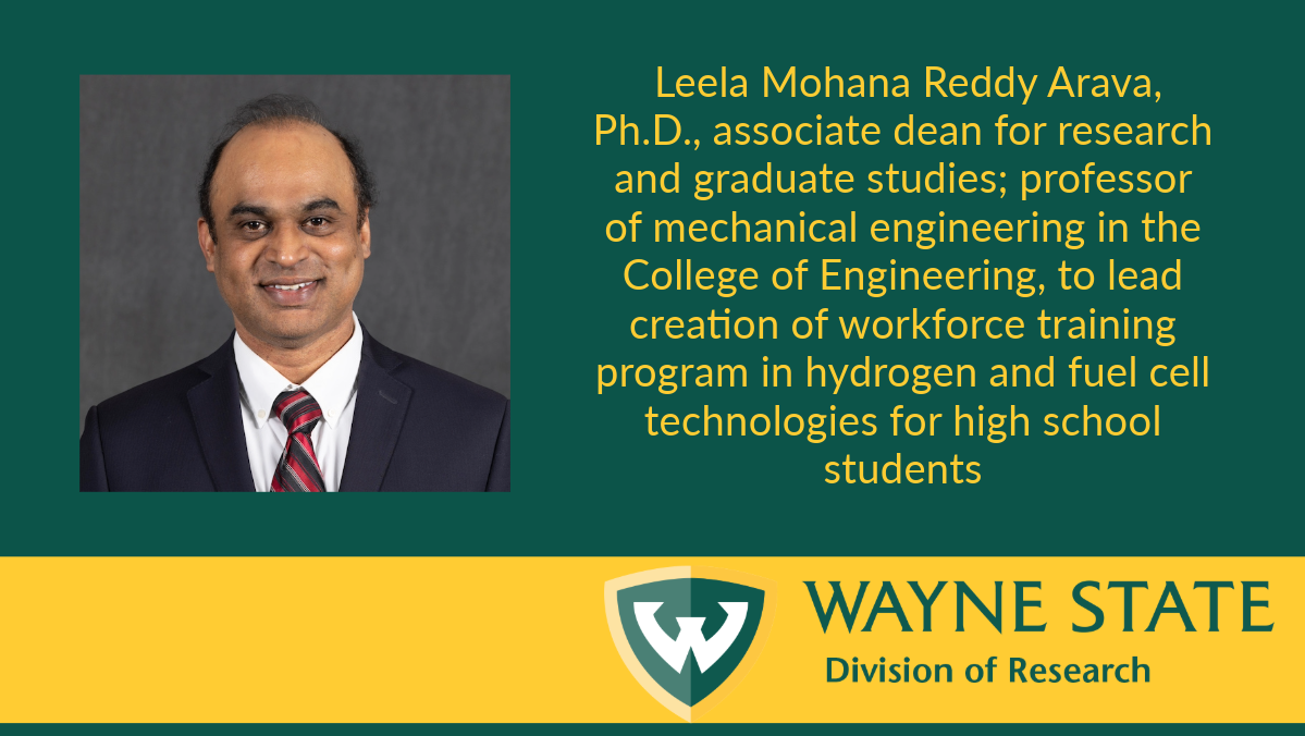 Dr. Leela Arava, College of Engineering, will lead a new DOE-funded project to develop advanced manufacturing education for high school students.