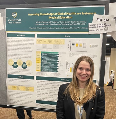 Medical student excelling in global health research concentration earns prestigious recognition at national conference – School of Medicine News