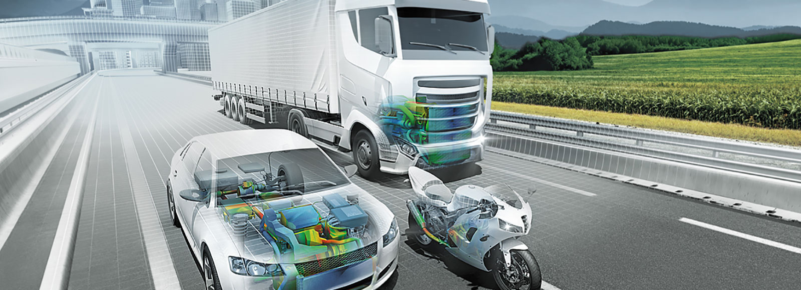 depiction of vehicle simulation software