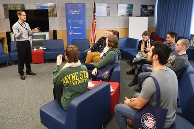 Students at the U.S. Embassy in Minsk