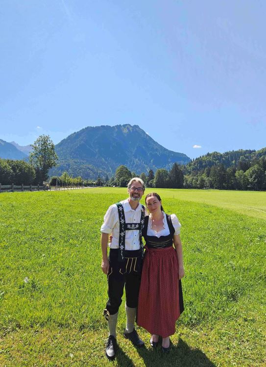 Dr. Weiler with her husband in Oberstdorf