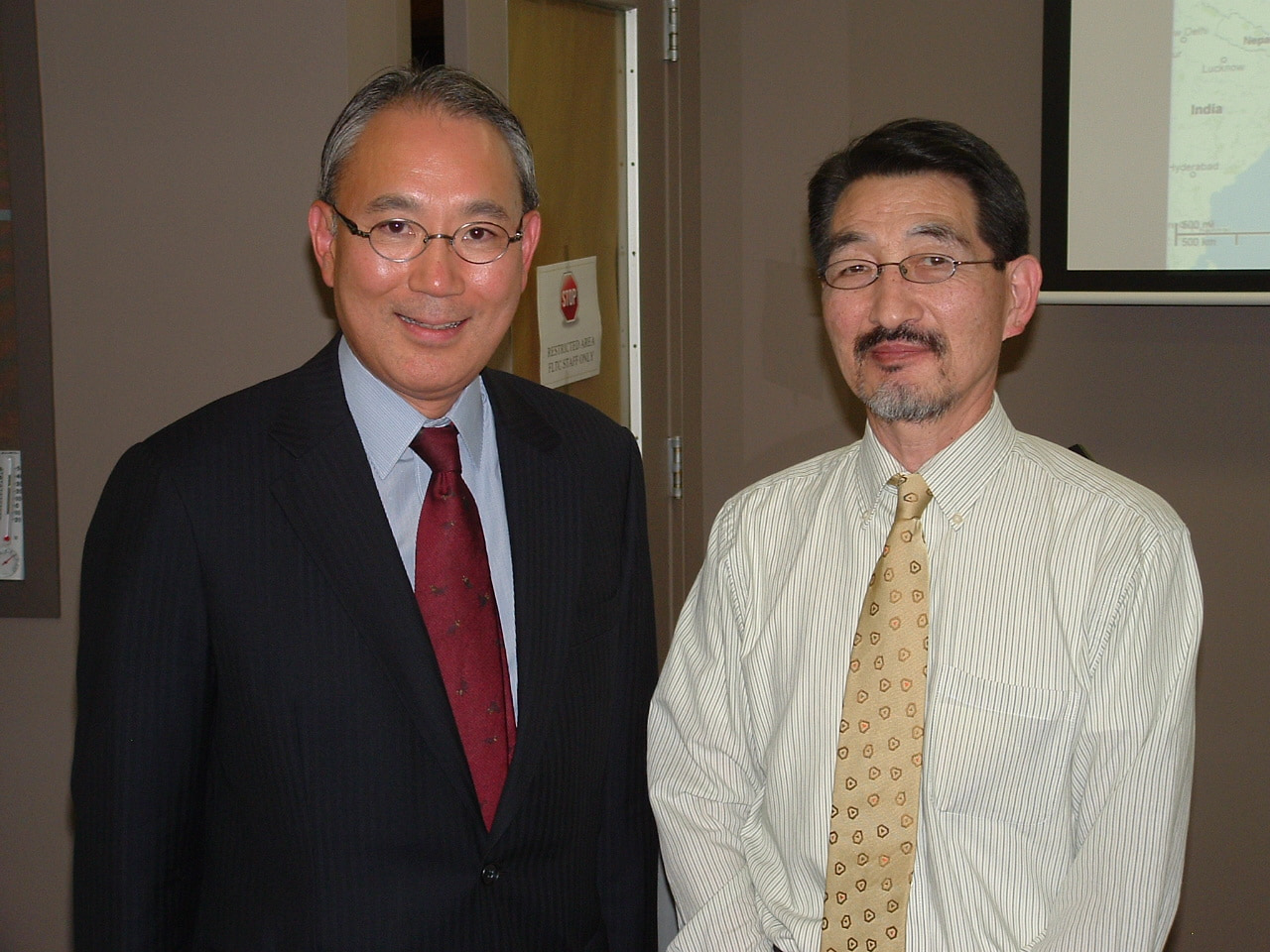 Mr. Kuninori Matsuda (Consul General) and Dr. Isamu Fukuchi (CMLLC).