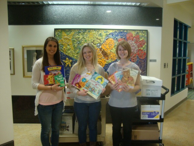 Left to Right: Kimberly Brief, Katie Stevenson, Brittany Chisolm at Children's Hospital of Michigan in Detroit.