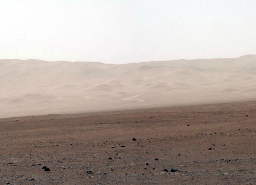 One of Curiosity's views of Mars