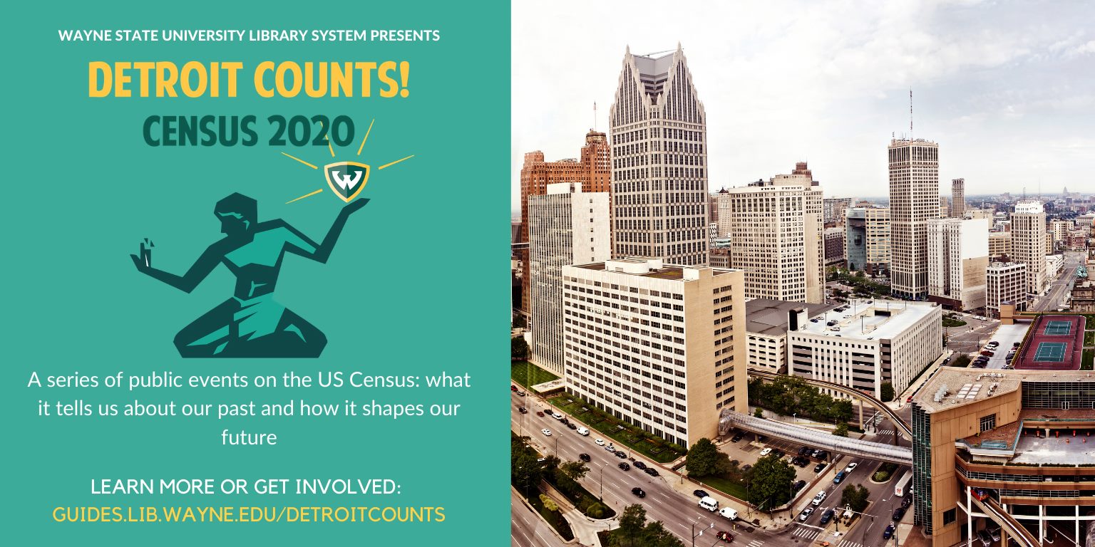 Detroit Counts virtual census events flyer