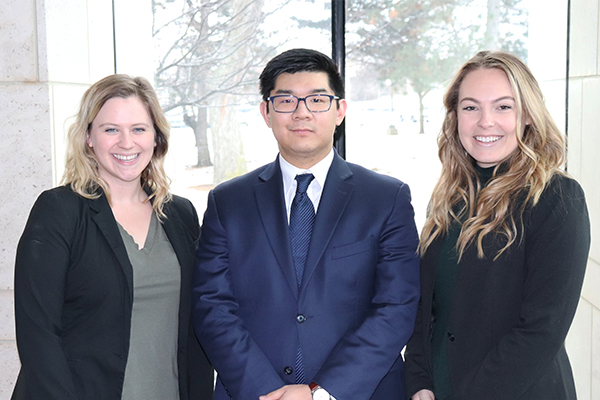 Meagan Dreher, Benjamin Wu and Kayce Nieto