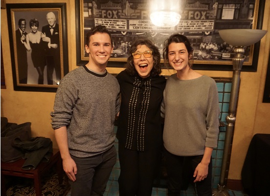 Lily Tomlin and Theatre students