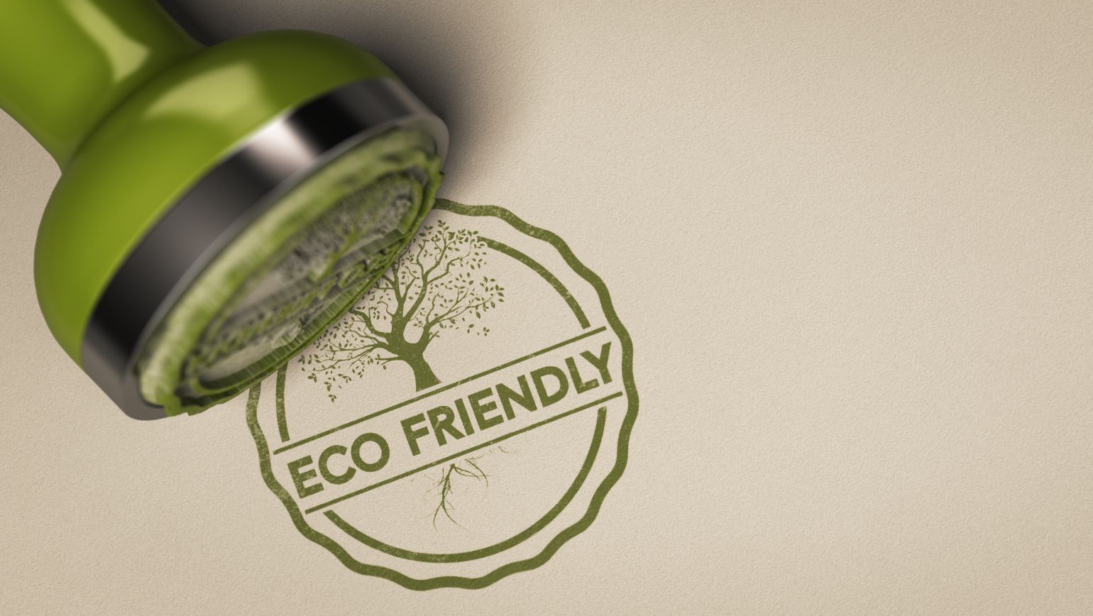 stamp that reads eco-friendly