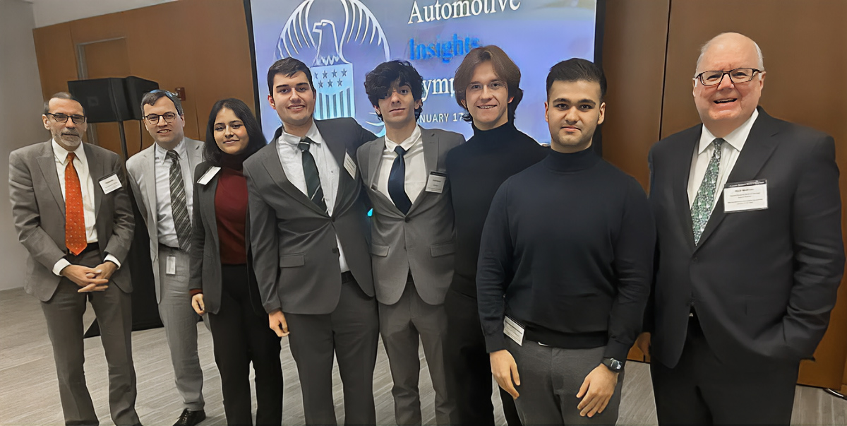 Wayne State Economics Club students at the 30th Annual Automotive Insights Symposium