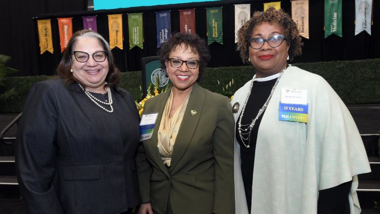 Pearlanne Metoyer-Pollard, Carolyn Hafner and Merilyn Merkison, leaders in Human Resources, are preparing for the annual Employee Recognition Ceremony April 24.