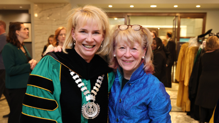 President Kimberly Andrews Espy, Ph.D. and Dr. Geri Richmond