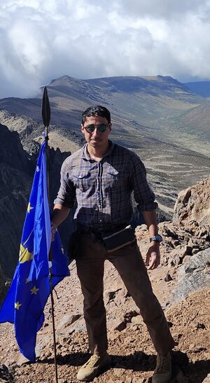 Gage Diaz on Mount Kenya