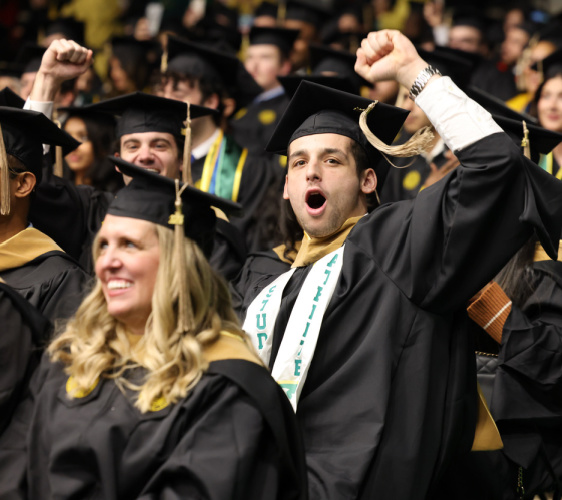 Graduates cheer