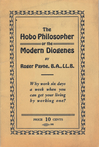 The cover of the Hobo Philosopher, a document from the University of Michigan's Joseph A. Labadie Collection