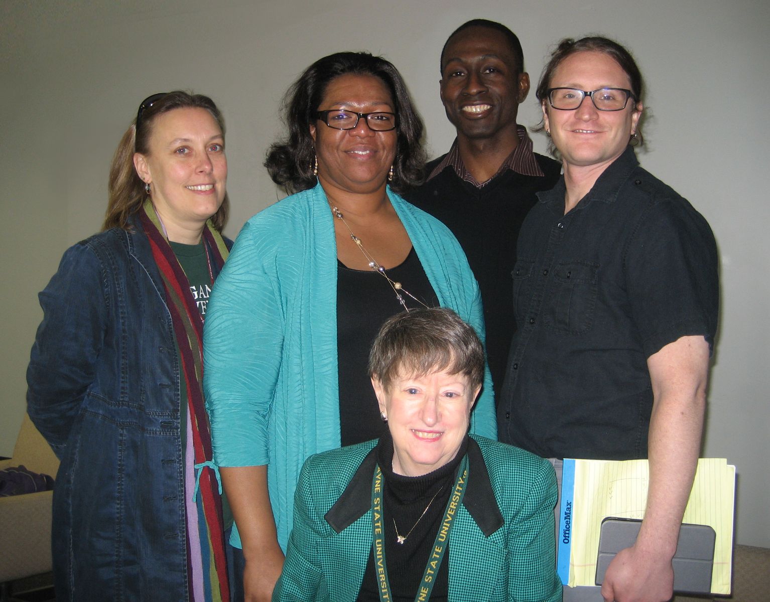 Left to right: Heather Dillaway, Charlotte Winston, Janet R. Hankin, R. Khari Brown and David Merolla