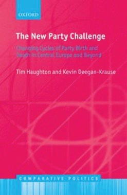 Cover of Deegan-Krause's book titled The New Party Challenge