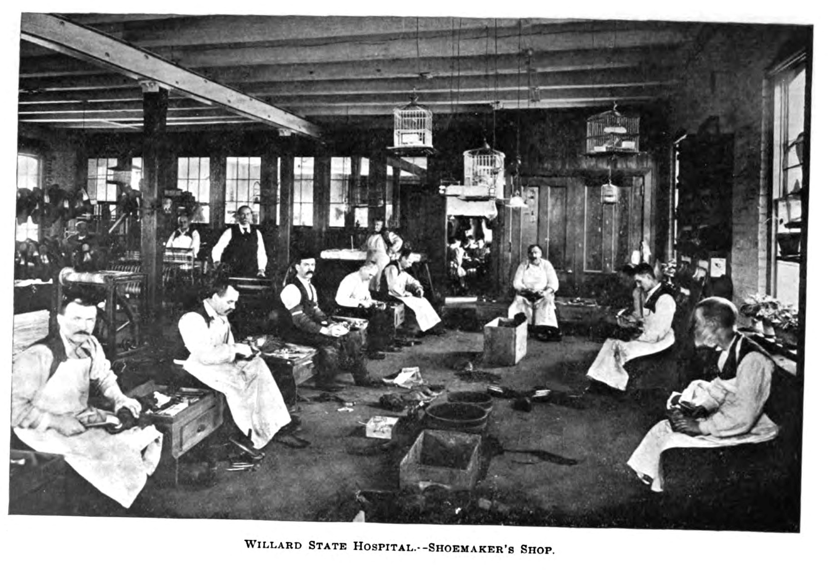 5.	Willard State Hospital, Willard, New York (1899, p.32) - “Shoemaker’s Shop”