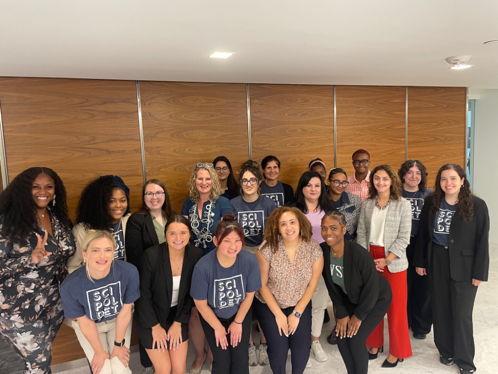  SciPol-Detroit members after engaging with members of Lewis-Burke Associates about careers outside of the traditional academic track.