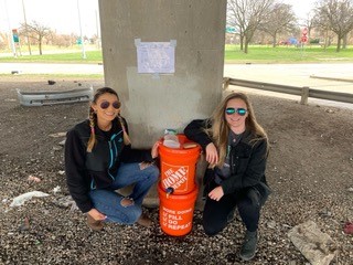 Medical students Lianna Foster-Bey of Wayne State and Ellie Small of Michigan State were among the students who collaborated on the project.