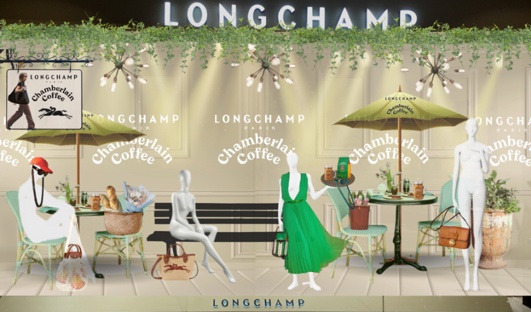 Kate Martin's Longchamp design of a coffee shop.
