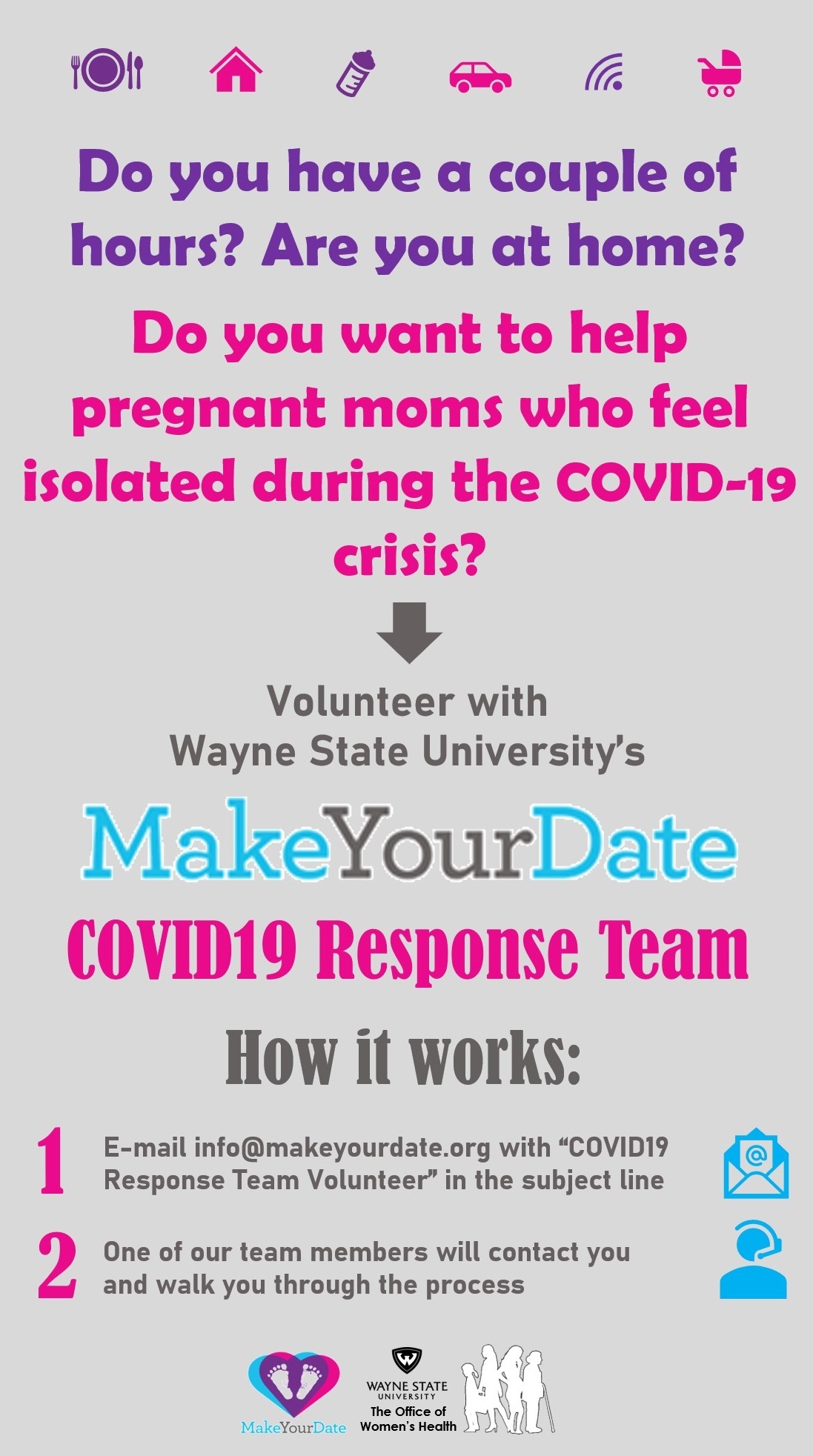 Make Your Date Graphic for Volunteers