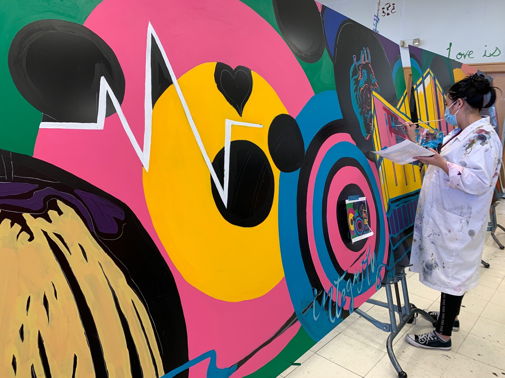 Mural painting class brings together art, medicine and the ...