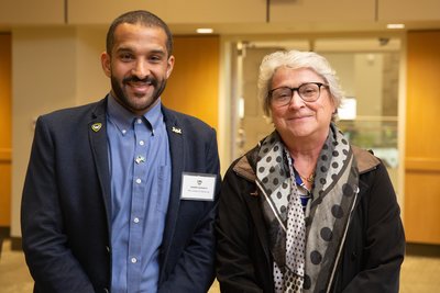 PhD graduate Nasser Alkhaldi and Marta Dmytrenko-Ahrabian