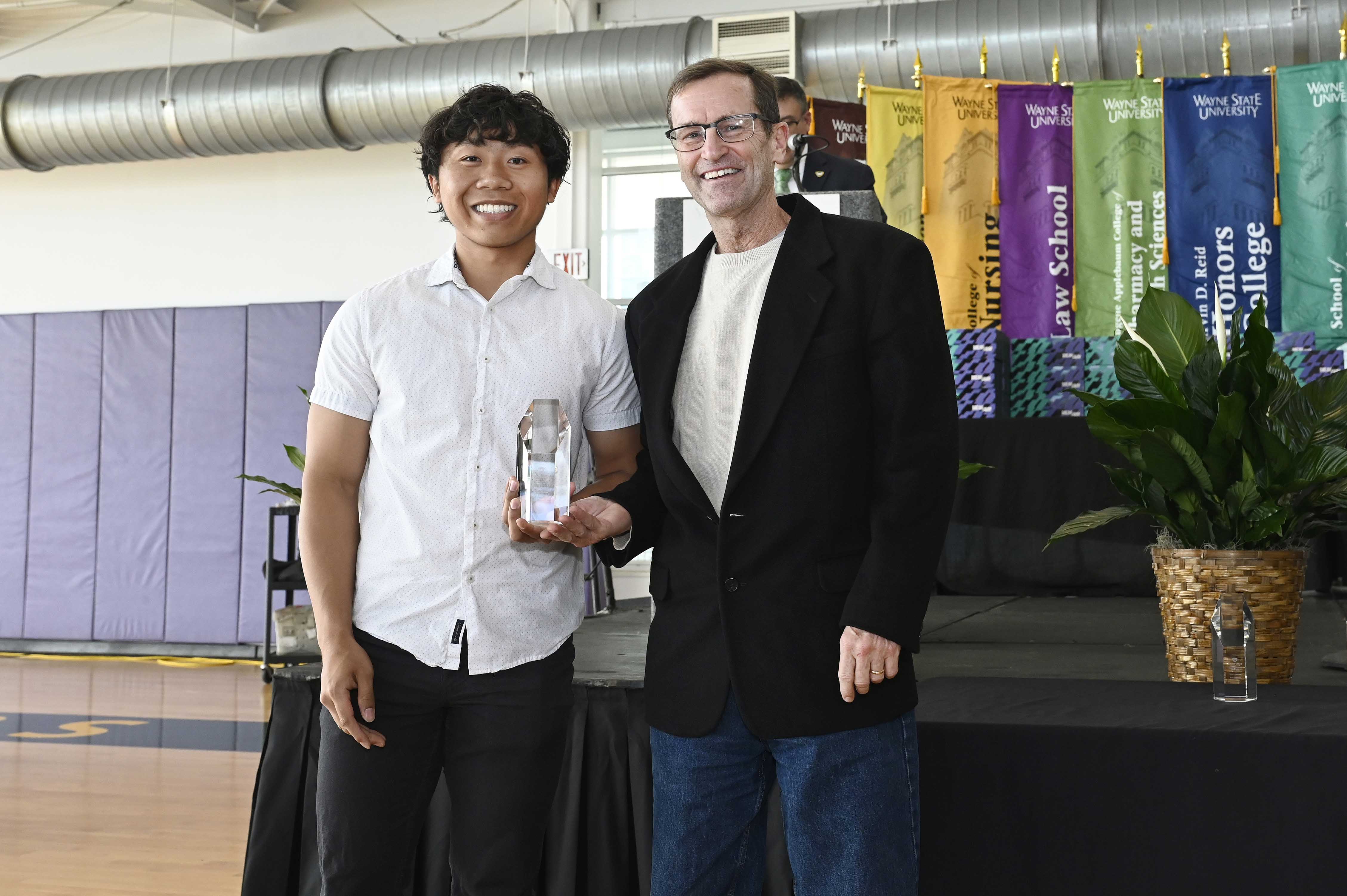 Donovan Nguyen and Professor Jeff Martin