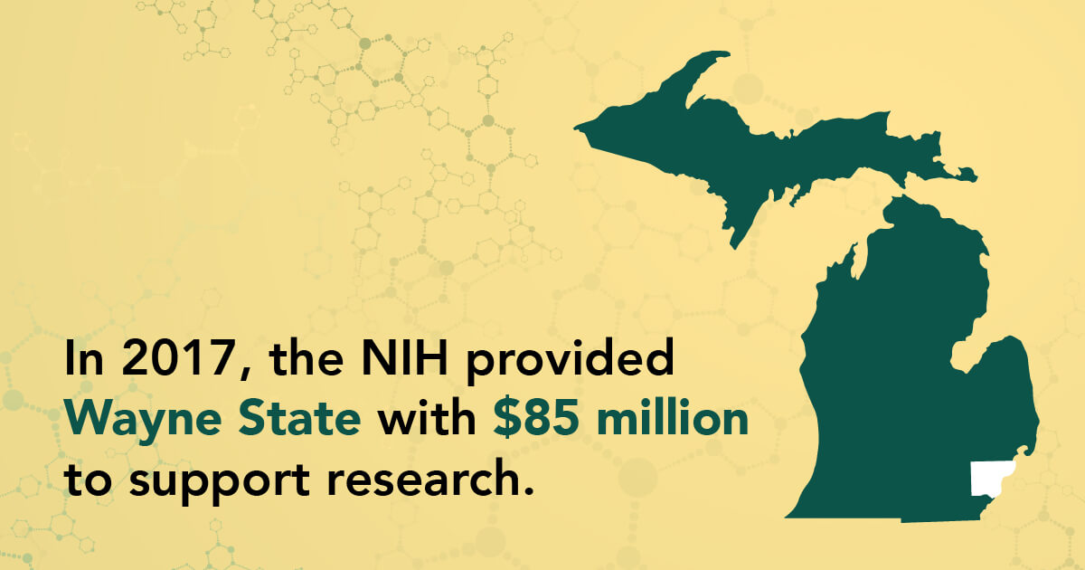 NIH Funding at Wayne State in FY 2017