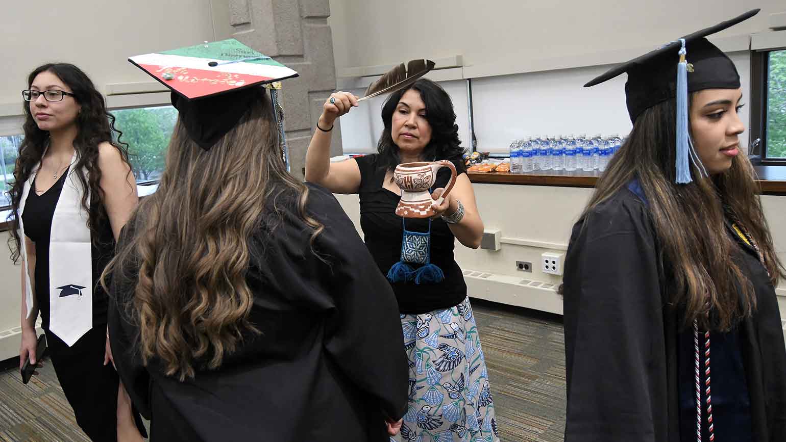 Group of students, faculty at the 2024 Nuevo Comienzo at Wayne State University