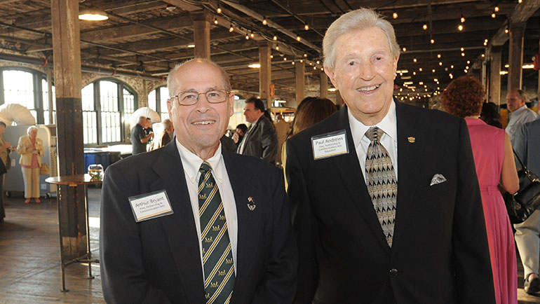 Paul Andrews at the Detroit alumni reception in 2016