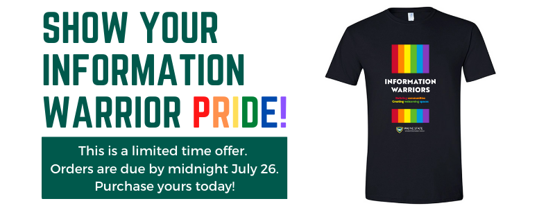 Show your Information Warrior pride with a limited edition t-shirt ...