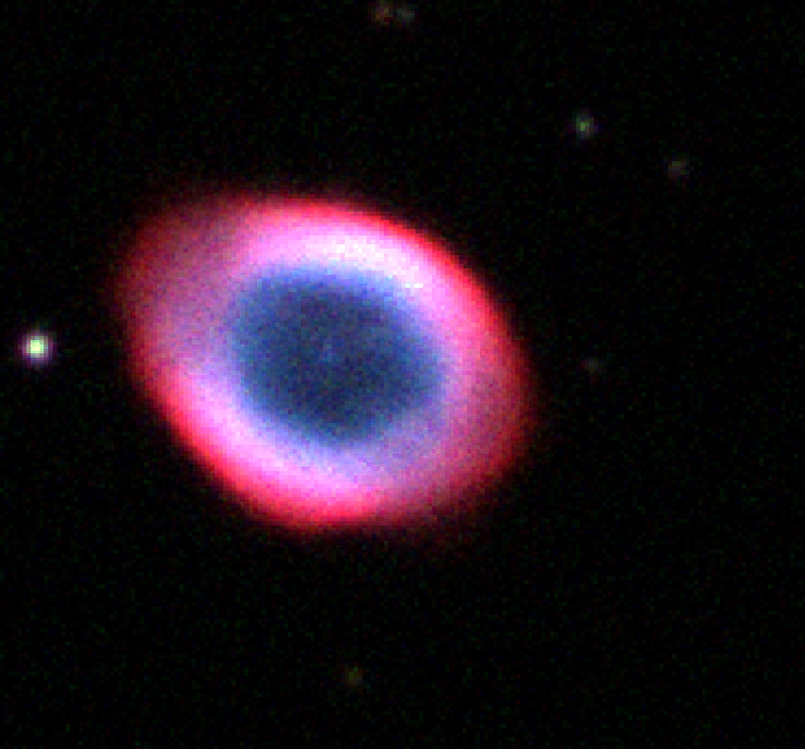 Colorful Zowada image of the Ring Nebula