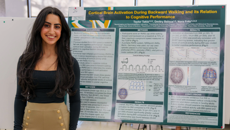 eWayne State University Ph.D. student, Taylor Takla, recently received a grant from the National Institutes of Health for a research study that aims to address a major public health concern in persons with multiple sclerosis.