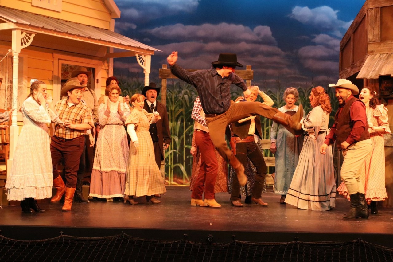 Ethan as Cord Elam in Oklahoma at Stagecrafters in 2019