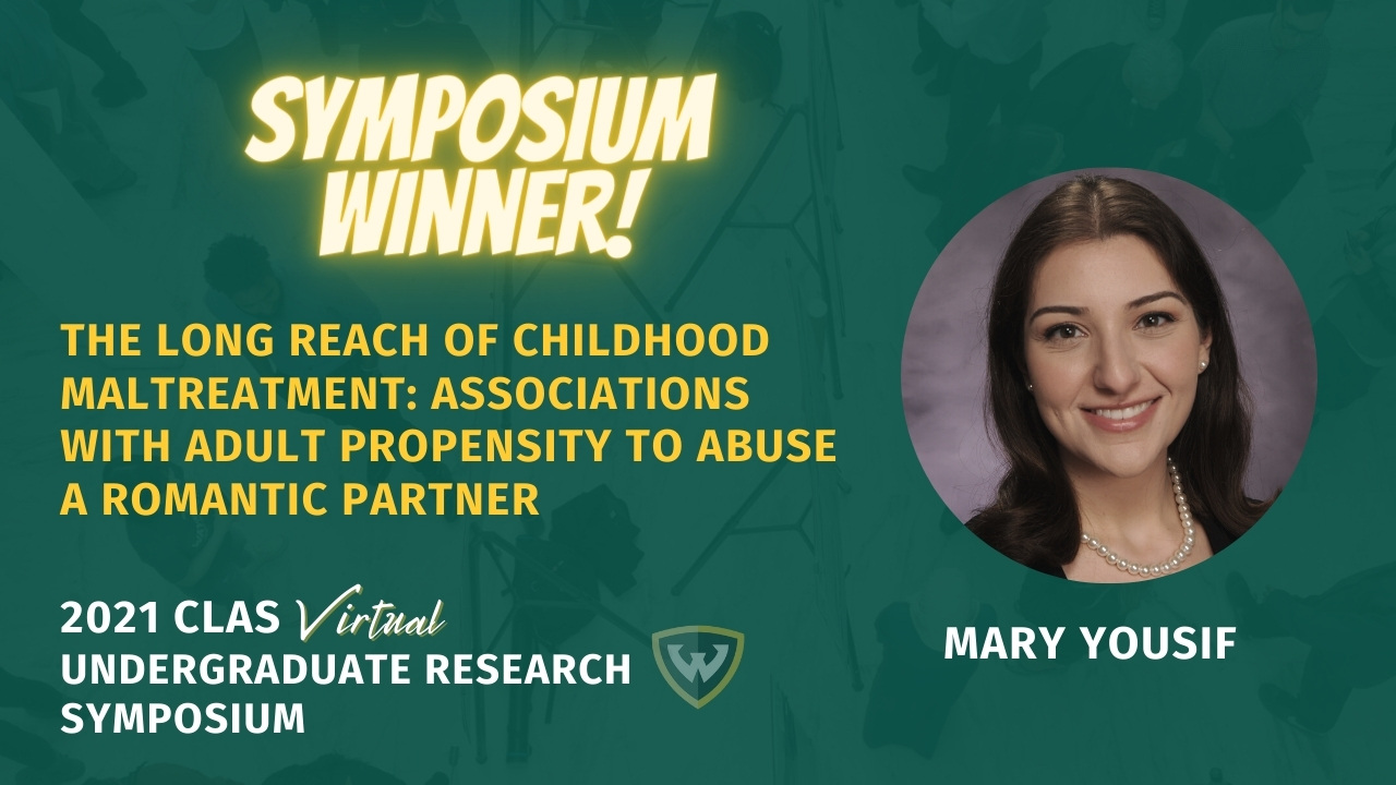 Symposium winner, Mary Yousif