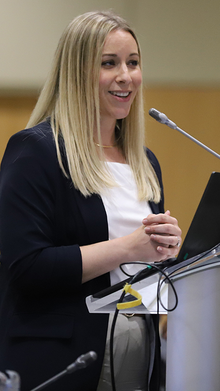 In June, new athletic director Erika Wallace attended the Board of Governors meeting where she gave a report that focused on the incredible job that Wayne State’s student-athletes continue to do in the classroom.