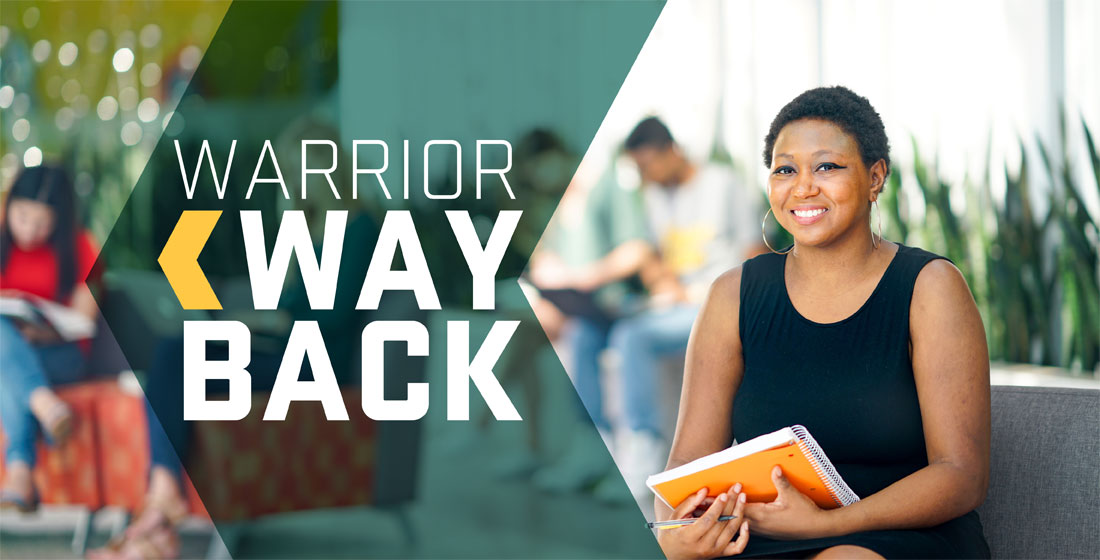 Returning students are welcomed back to Wayne State University through the Warrior Way Back program.