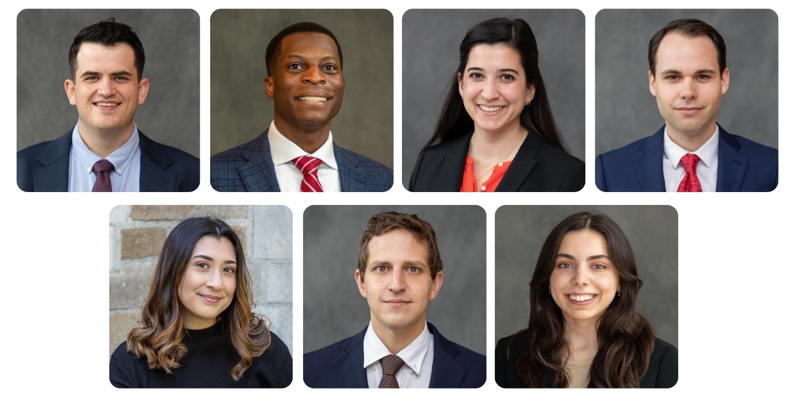 Headshots of new Wayne Law Review editorial board members