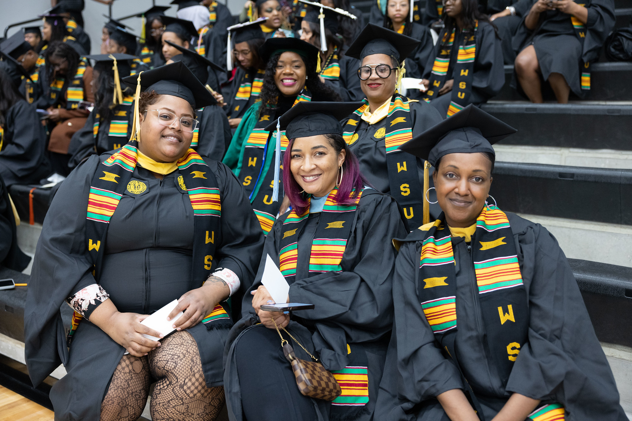  Students at Wayne State’s 2023 Black Graduation Celebration of Excellence in April.